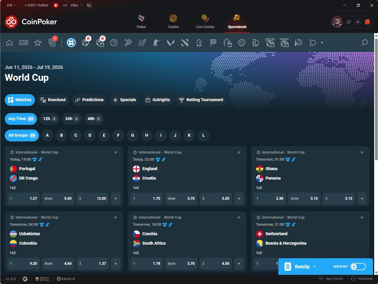 CoinPoker Sportsbook FT